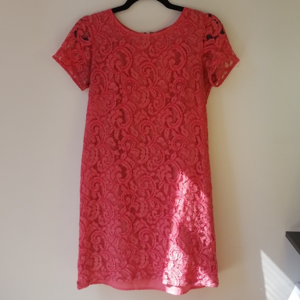 Ann Taylor Mixed Lace Dress
